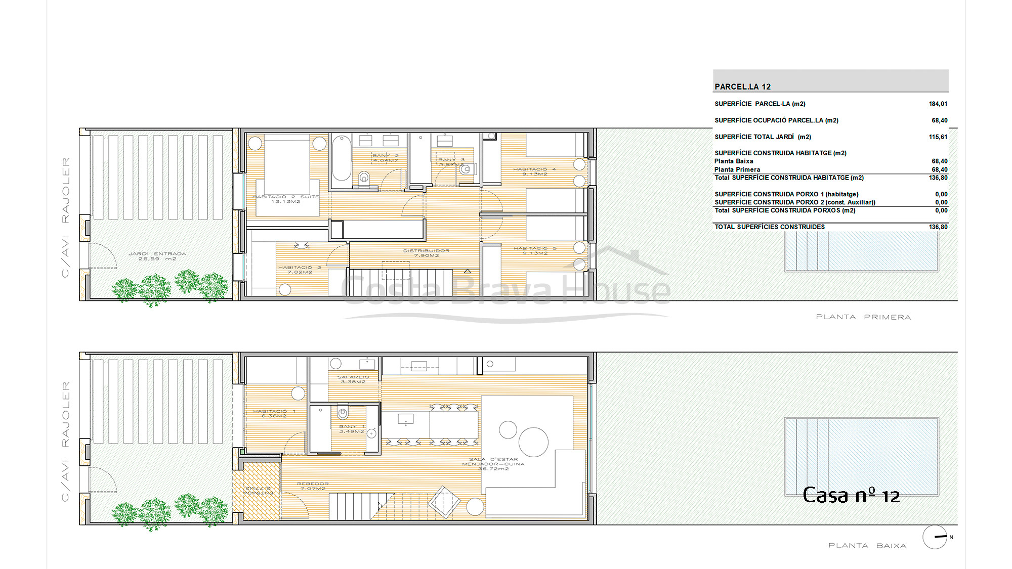 Maison de nouvelle construction à Pals. Piscine privée et jardin