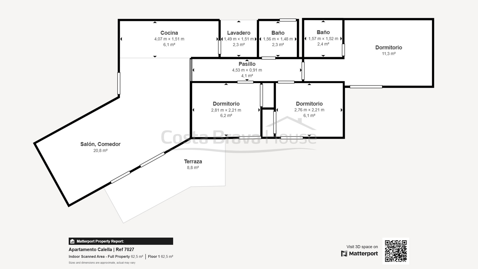 Apartamento reformado en Calella, a 500 m de la playa