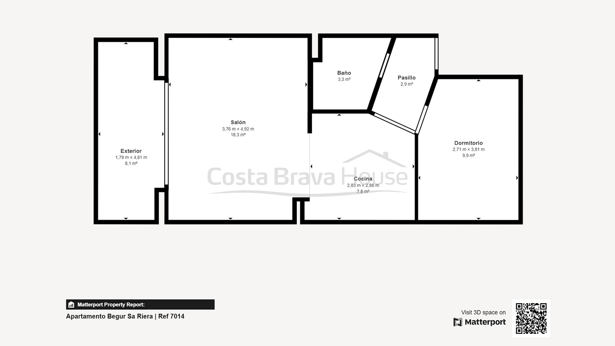 Apartament a 300m de platja Sa Riera Begur