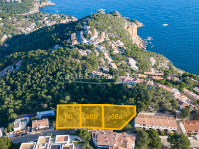 Exclusive plot for sale in Begur La Borna for a luxury house with sea views