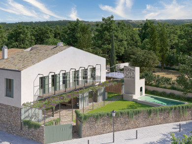 Maison écologique à vendre à Peratallada avec piscine et jardin. Livraison 2024.