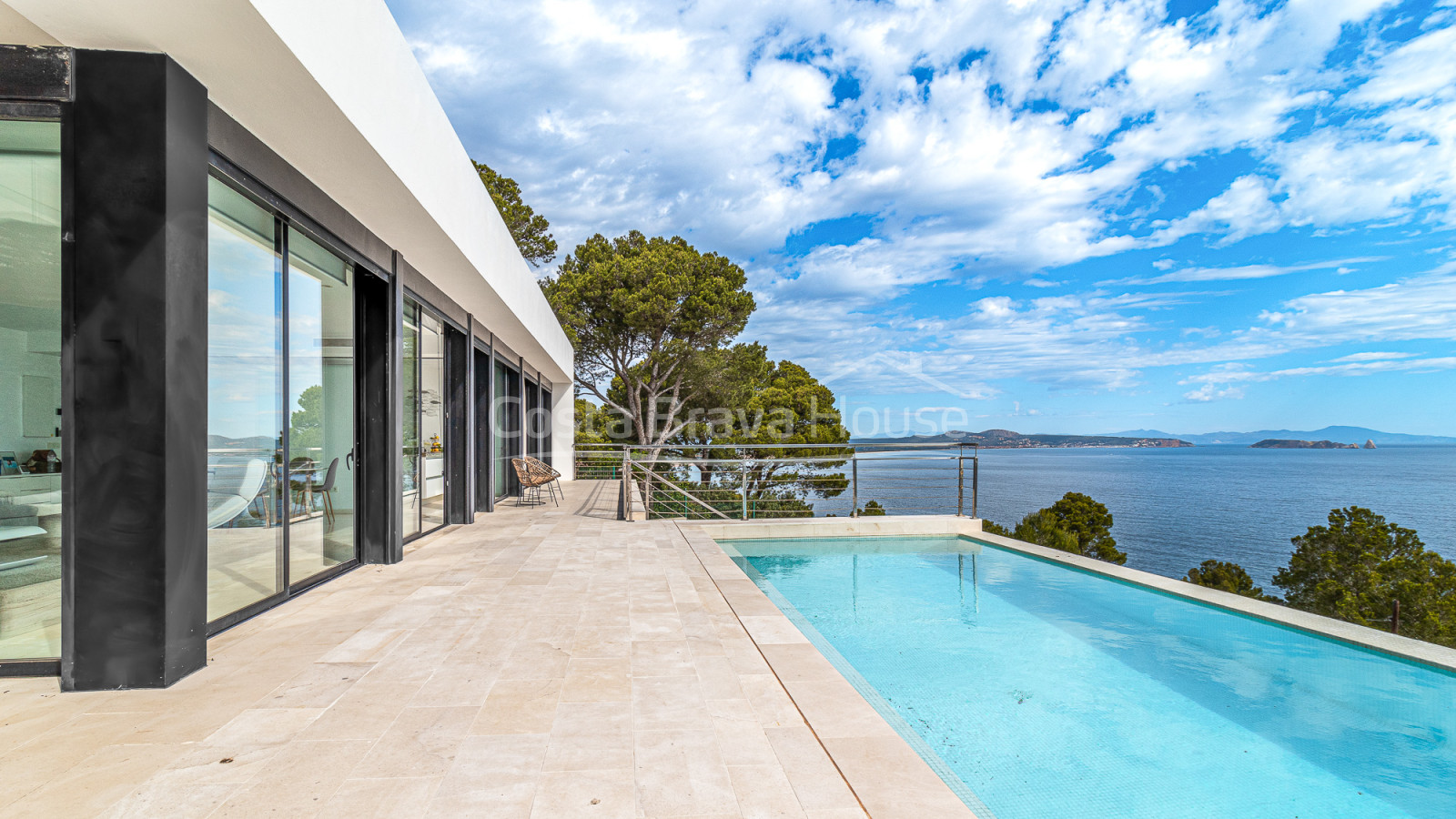 Contemporary villa in Begur with sea views and pool