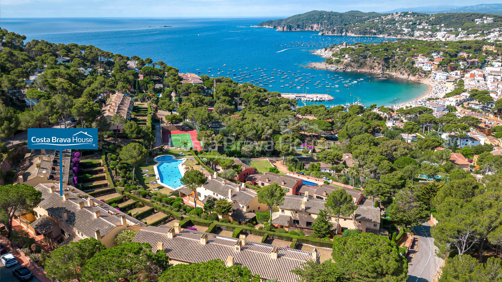 Casa en Llafranc, Costa Brava, con vistas mar y piscina