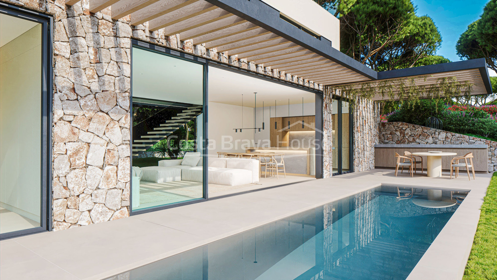 New construction luxury villa Aigua Xelida, Tamariu, Costa Brava