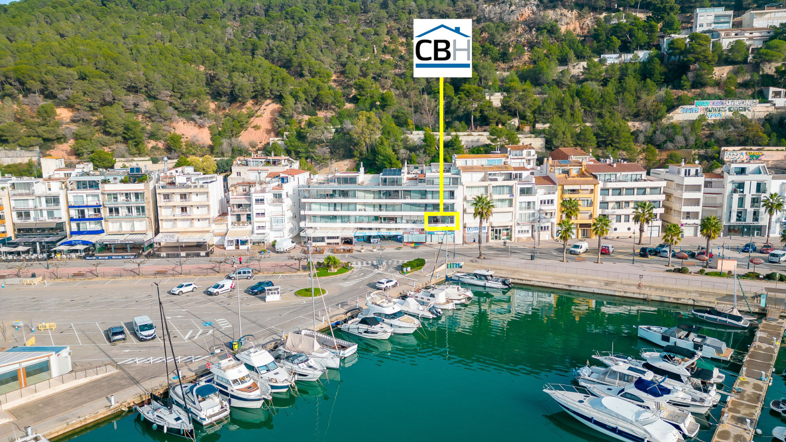 Appartement face au port de L’Estartit, avec terrasse et garage