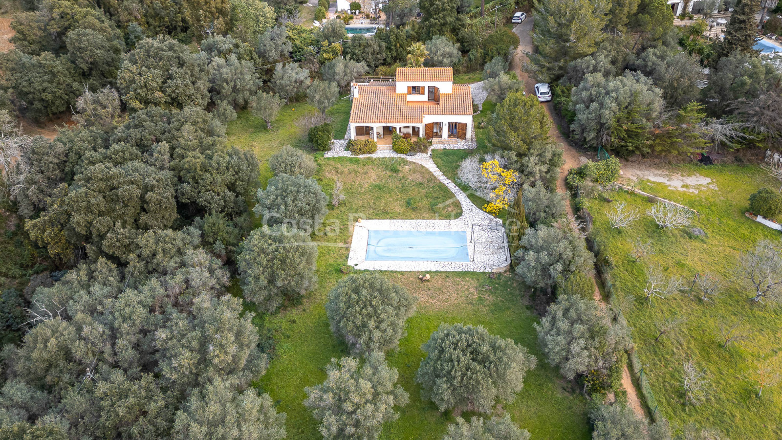 Casa rústica amb piscina a Vall-llobrega, Costa Brava